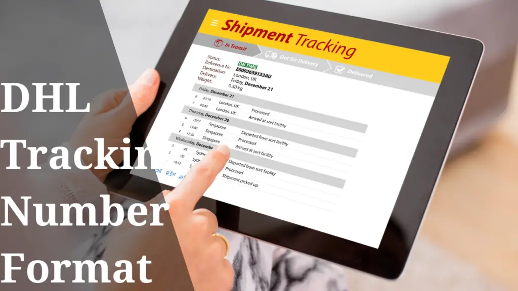 DHL Tracking Number Format